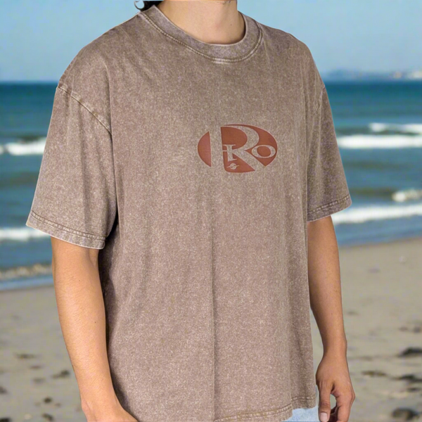ELLIPSE FADED TEE • BROWN