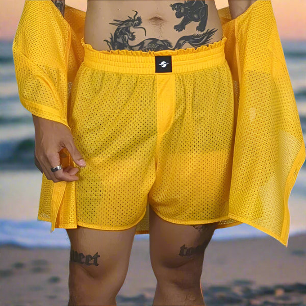 HOUSE BOXERS • YELLOW MESH