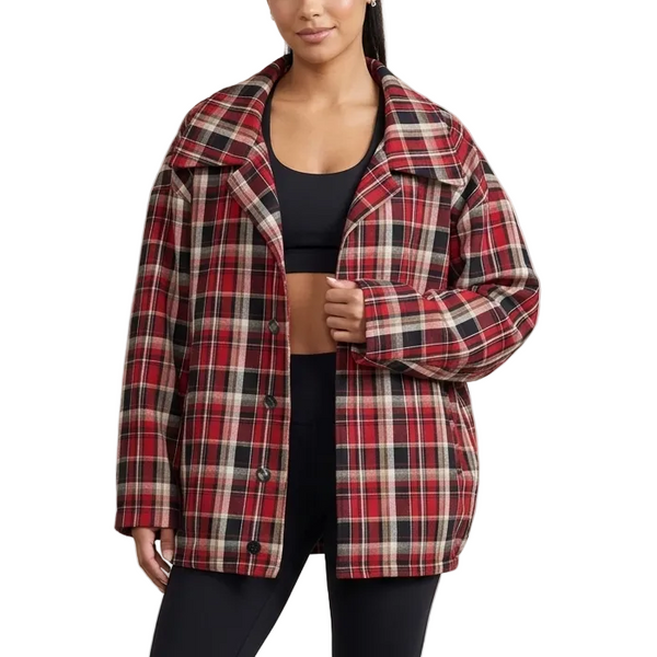 SS26 BOMBA JACKET • RED TARTAN