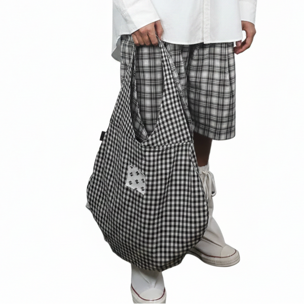 SS26 XL MONIS BAG • GINGHAM